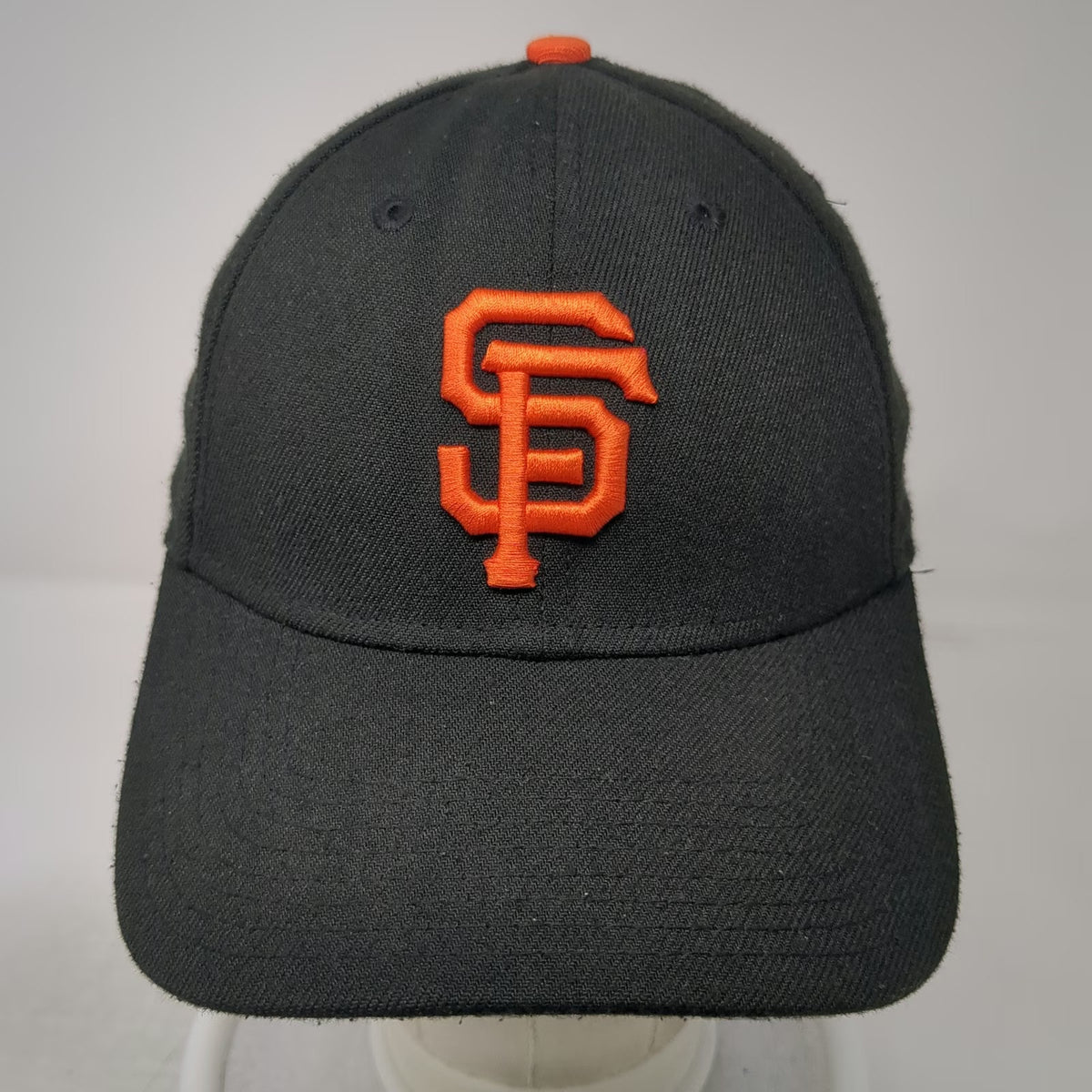 New Era MLB San Francisco Giants Baseball Cap Black M Hat Stretch Fit 39THIRTY
