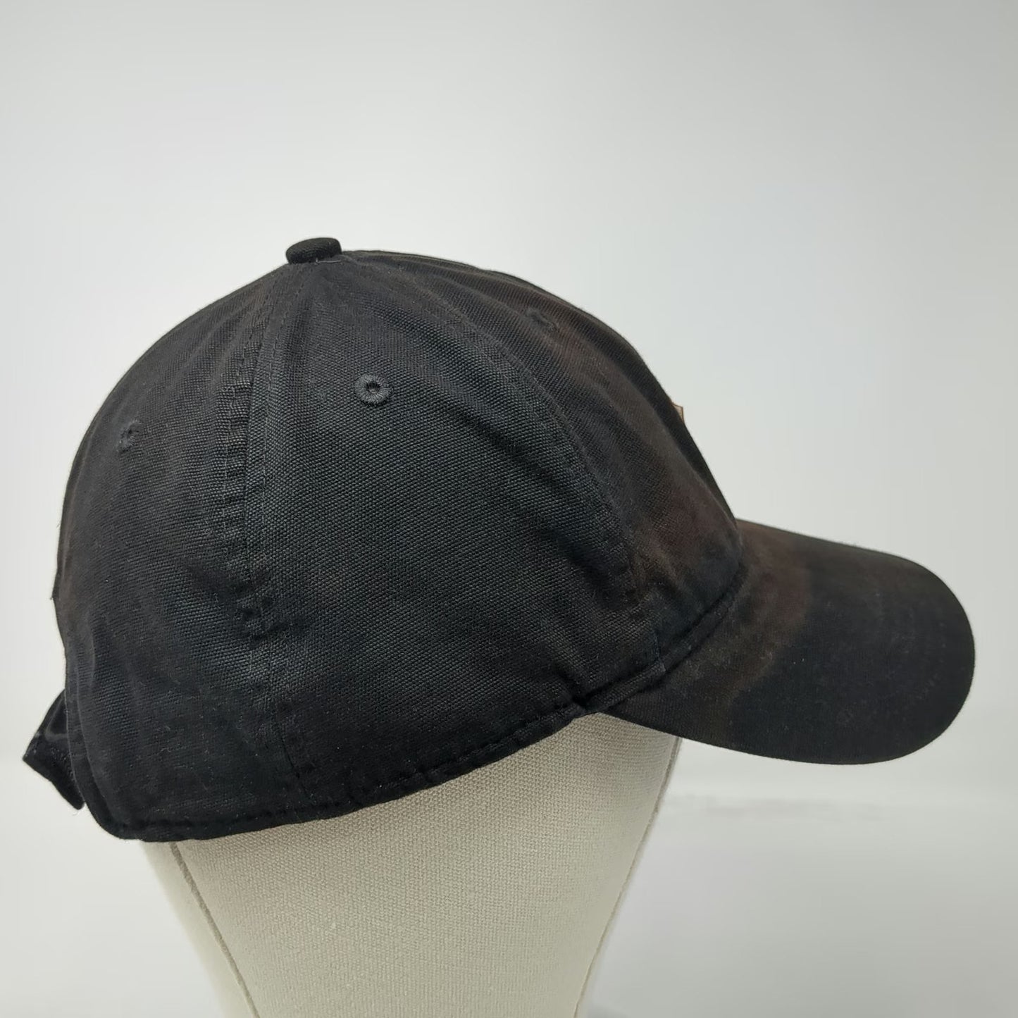 Carhartt Baseball Cap Black One Size Canvas Logo Patch Workwear Strapback Hat
