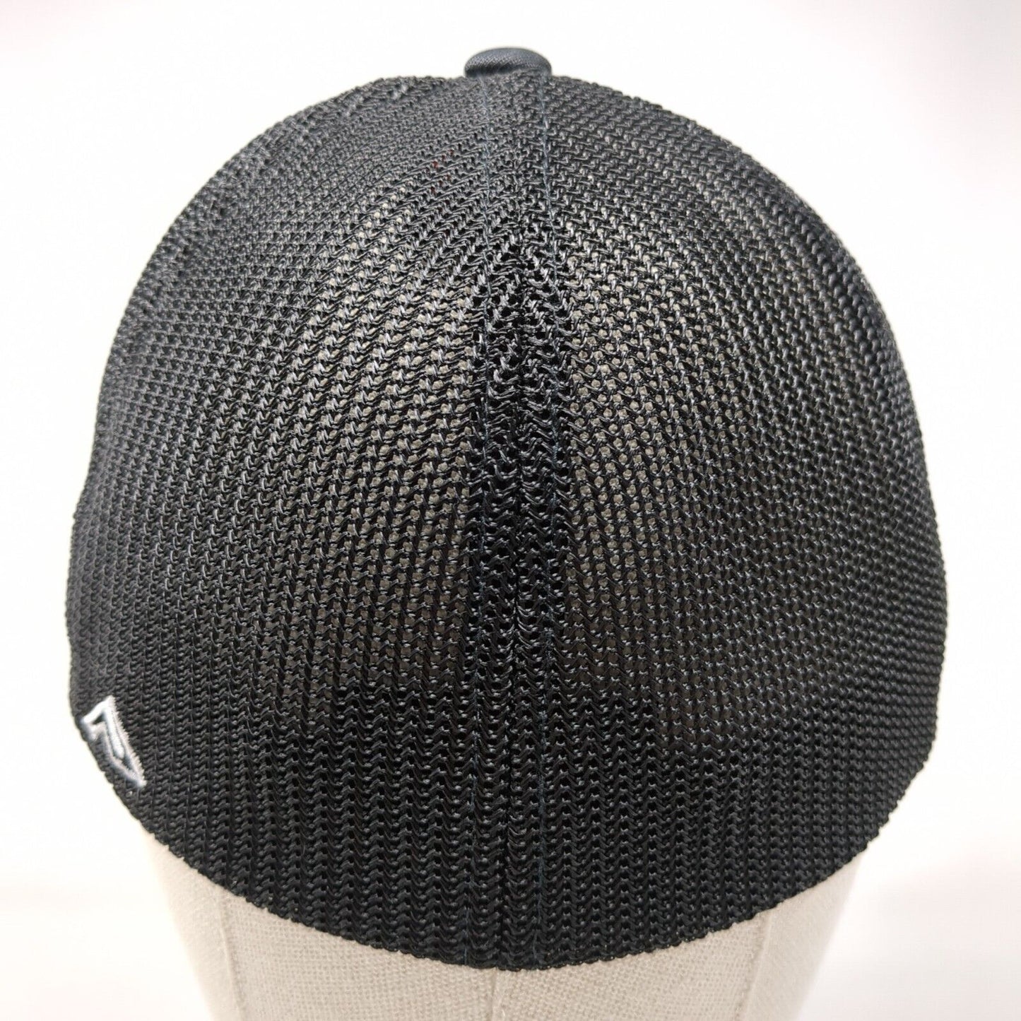 USA Explosion Fitted Trucker Hat Black SM-MED Mesh Back Pacific Headwear