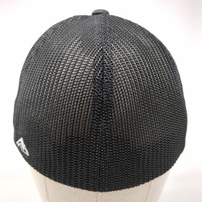USA Explosion Fitted Trucker Hat Black SM-MED Mesh Back Pacific Headwear