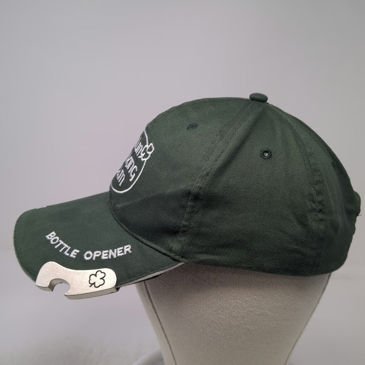 Carrolls Baseball Cap Green One Size Dublin Drinking Team Hat Bottle Opener