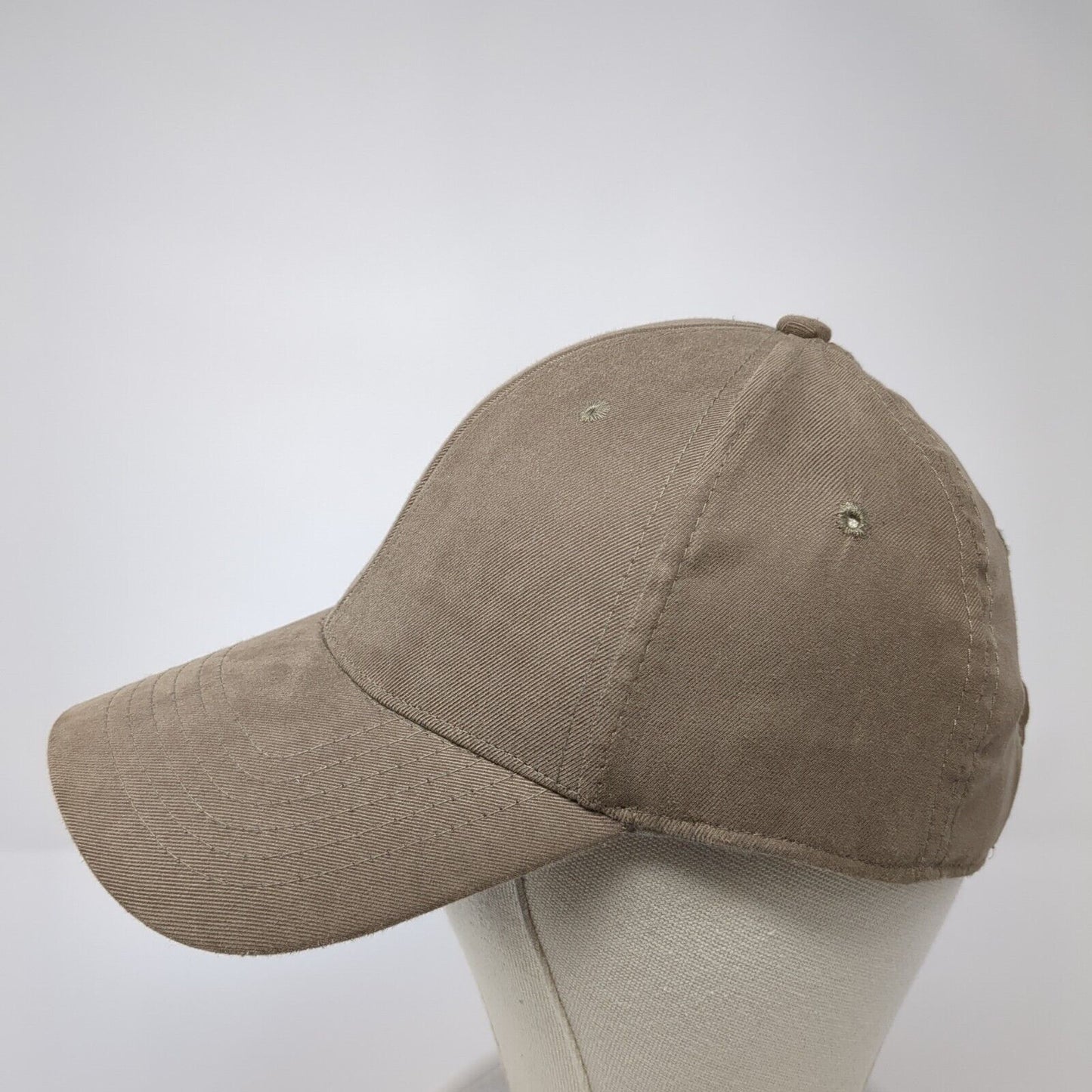 Unbranded Slideback Hat Brown One Size Adjustable Blank 6 Panel Solid