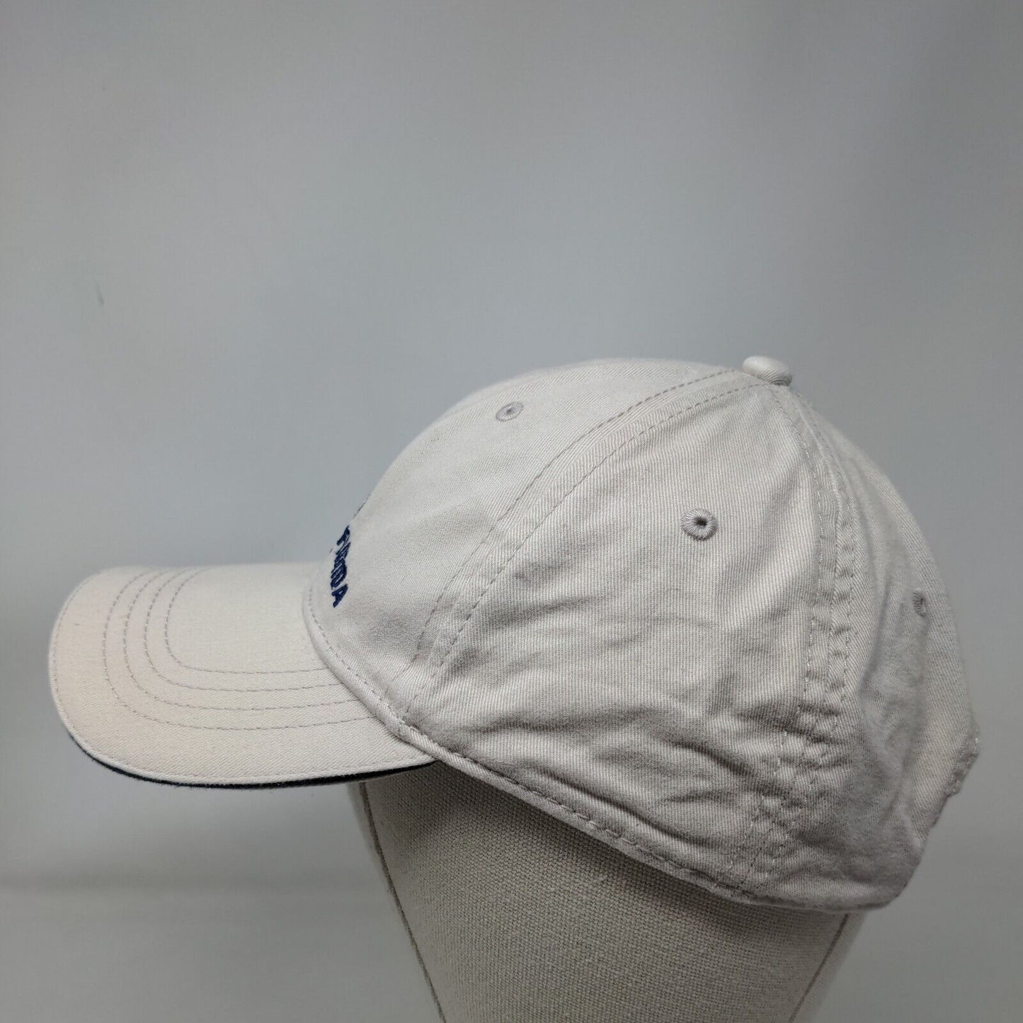 Daytona Beach Florida Paradise Found Slideback Hat Tan Embroidered Logo