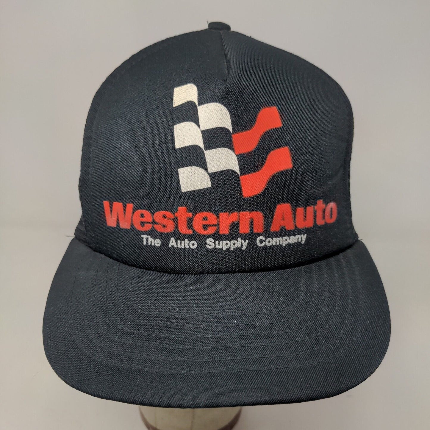 Western Auto Supply Co Men's Snapback Mesh Back Trucker Hat Black Size OSFA