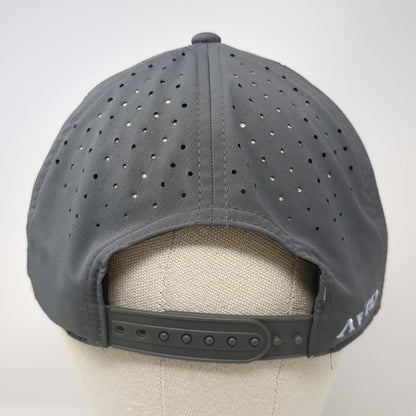 AVID Trucker Hat Gray One Size Snapback Fishing Hook Patch Laser Cut Performance
