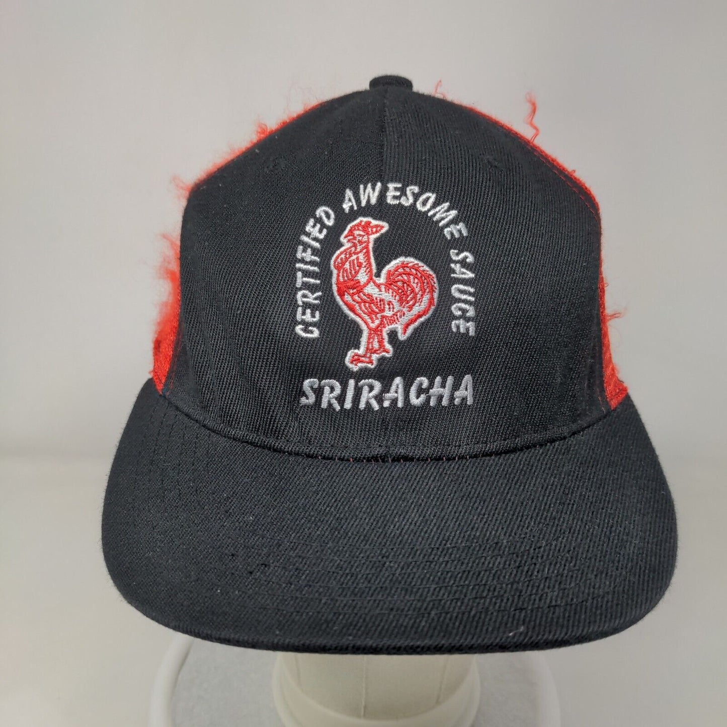 Certified Awesome Sauce Sriracha Trucker Hat Multicolor One Size Mesh Back