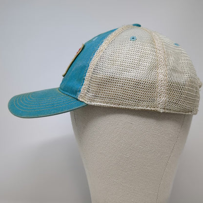 Legacy Trucker Hat Blue One Size Colorado Mountain Patch Sunset Snapback