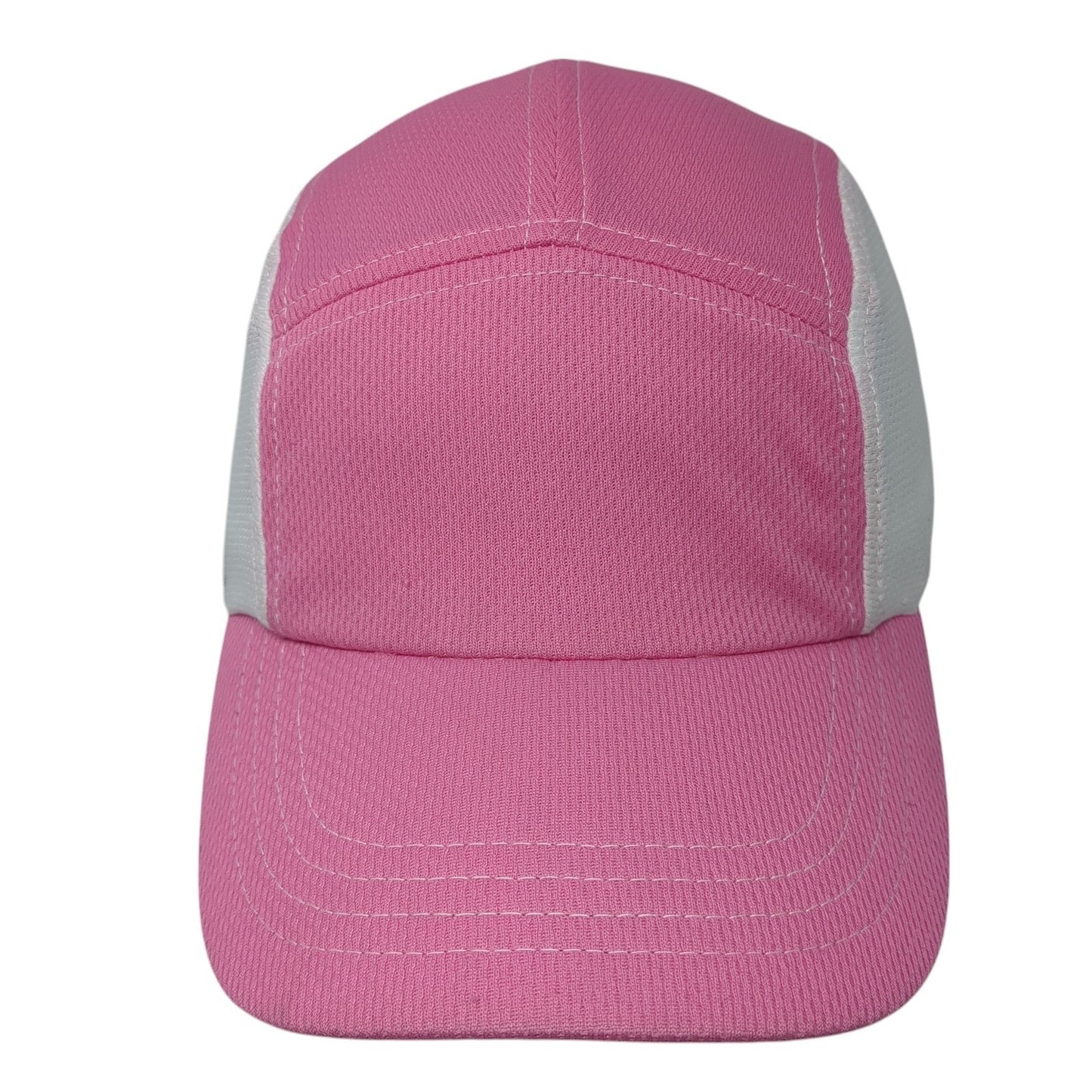 Headsweats 5 Panel Cap Pink One Size Adjustable Lightweight Embroidered