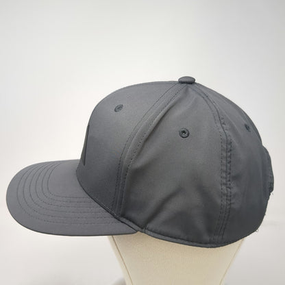 Adidas Snapback Gray One Size Hat Performance Logo Adjustable 6 Panel Curved