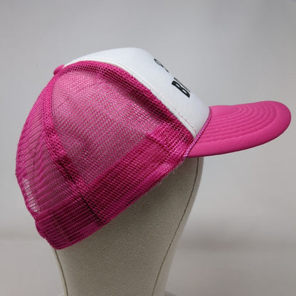 Barley Brown's Beer Snapback Trucker Hat Pink OSFM Mesh Back Rope Otto