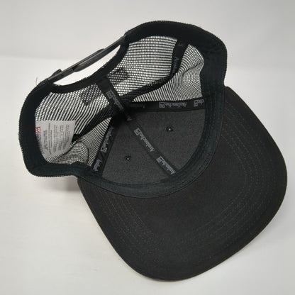 Avalanche Trail Supplies Snapback Trucker Hat Black One Size Mesh Back