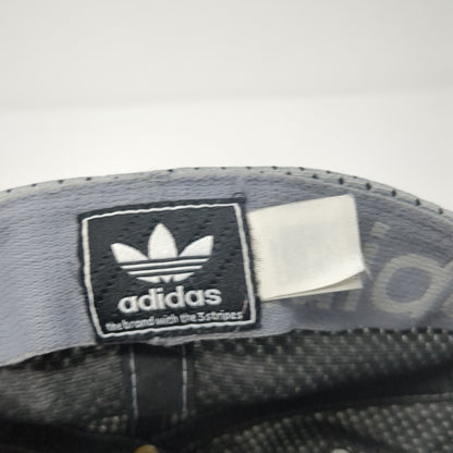 Adidas Trefoil Fitted Hat Gray One Size Embroidered Logo Stretch Outdoor