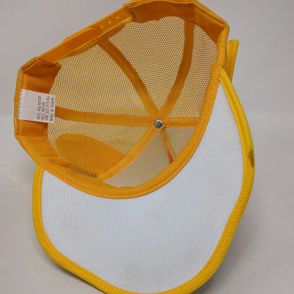 Orange Trucker Hat One Size Tiger Face 3D Ears Mesh Back Snapback Graphic