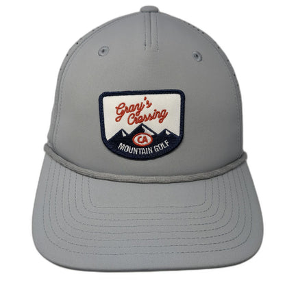 Imperial 5 Panel Gray One Size Performance Perforated Rope Mountain Golf CA Hat
