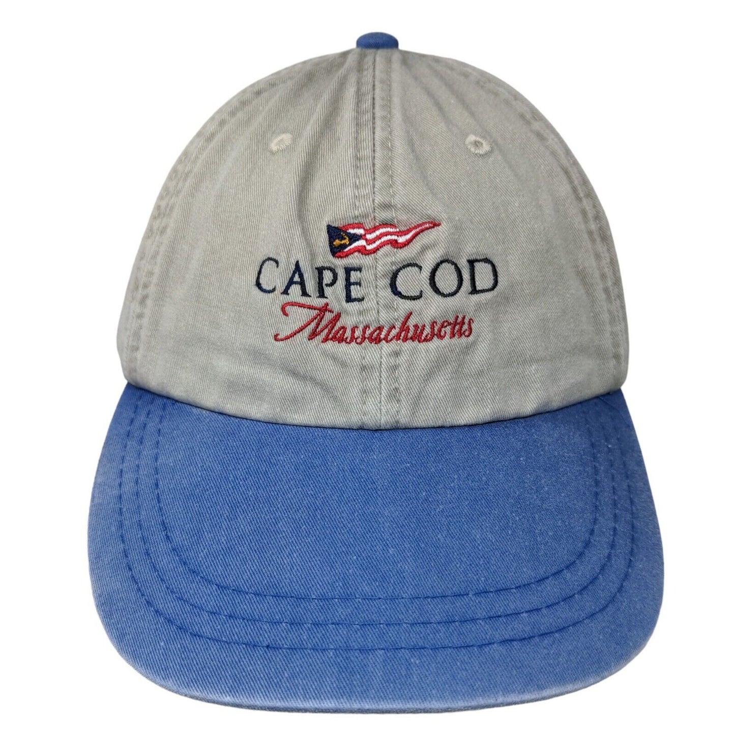 Cuffy's of Cape Cod Men's Slideback Hat Beige Embroidered Cape Cod Massachusetts