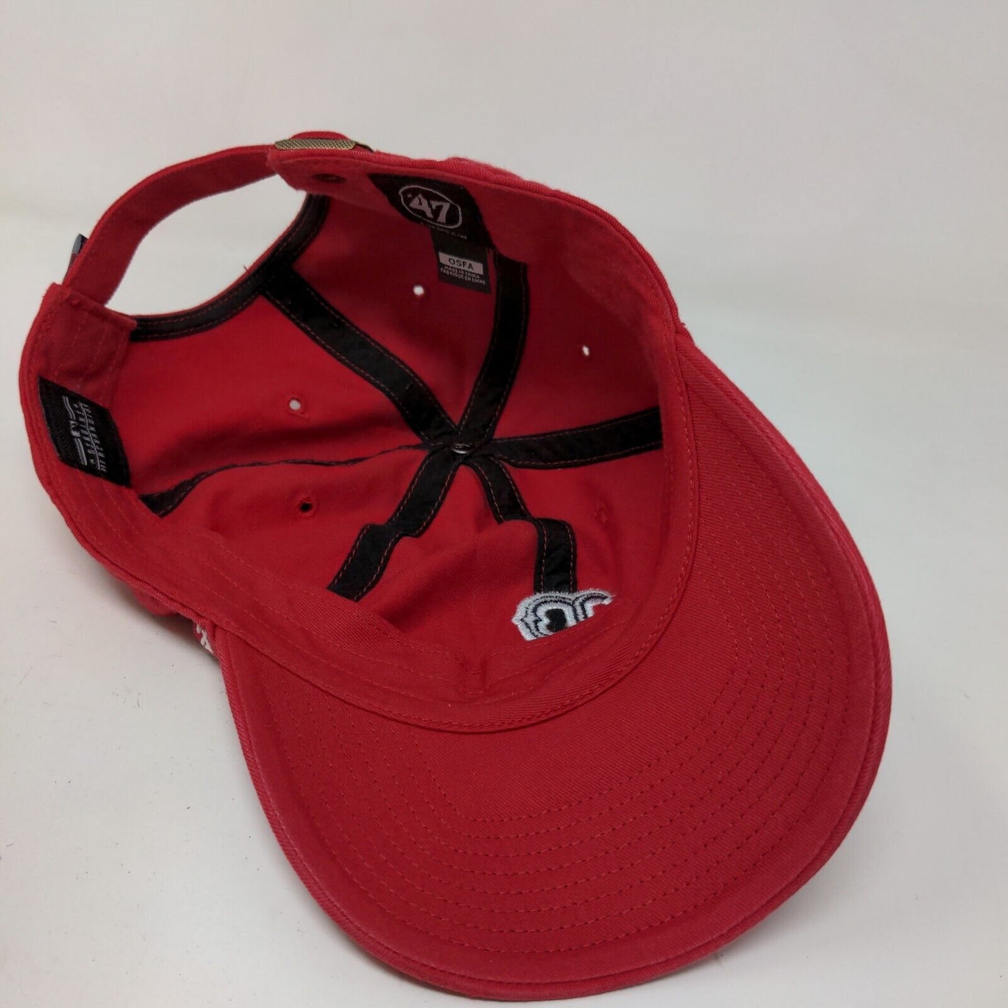 '47 Brand Men's Slideback Hat Red Size OSFA Embroidered Boston Red Sox Logo