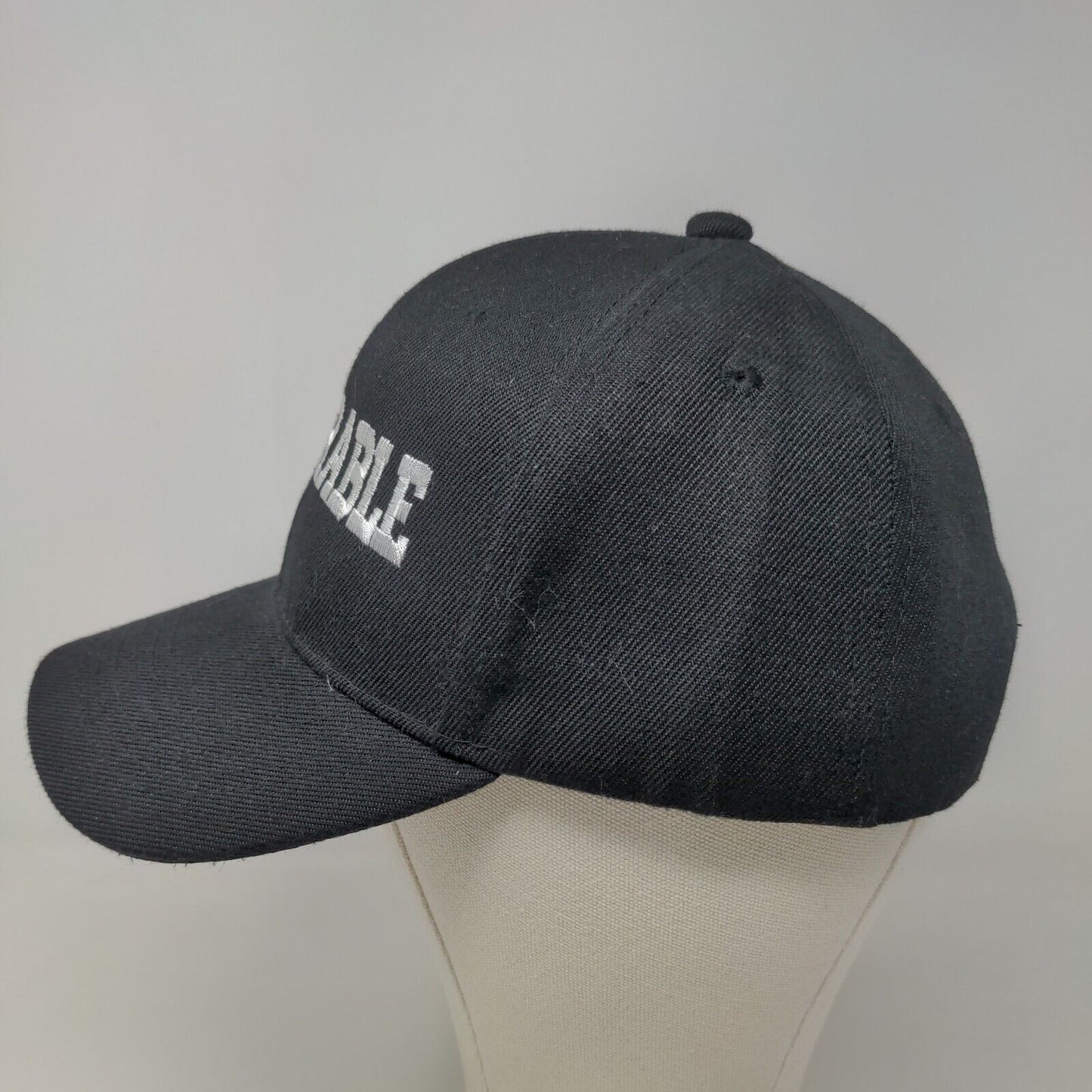 Unbranded Men's Strapback Hat Black Embroidered Deplorable Logo Right Wing Trump