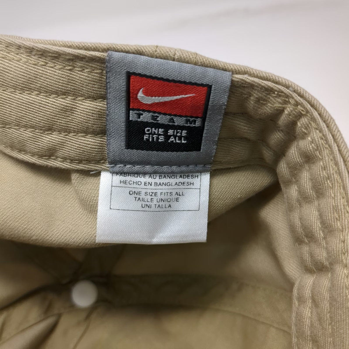 BYU Cougars NCAA Nike Hat Beige Blue Gold OSFM Underbrim Slideback Embroidered