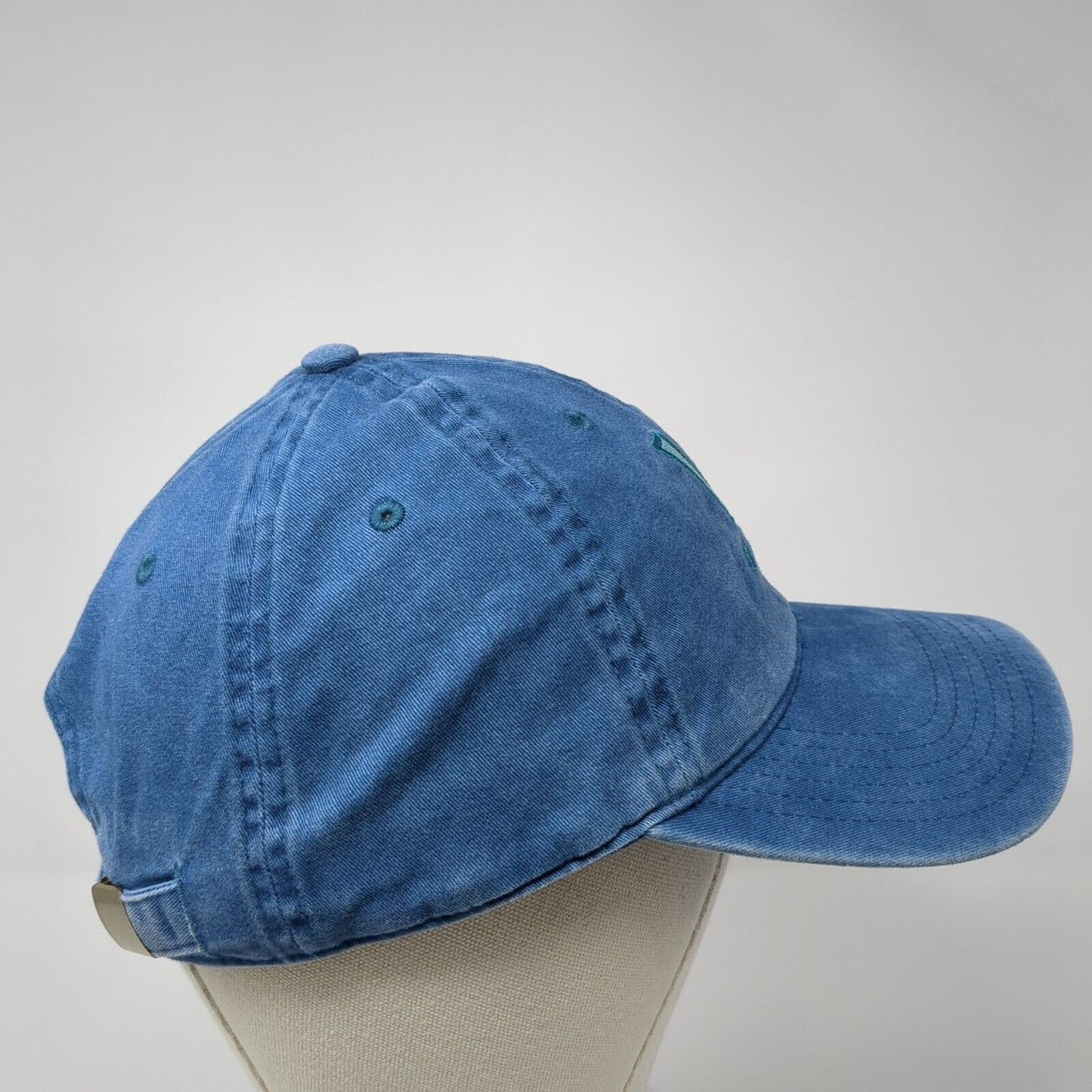 V Boise Slidebak Hat Blue One Size Adjustable Embroidered Denim 6 Panel Otto