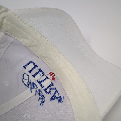 Michelob Ultra Strapback Baseball Cap White One Size Adjustable Embroidered