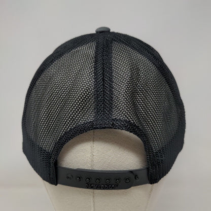 Richardson Snapback Mesh Back Trucker Hat Gray One Size Logo Patch