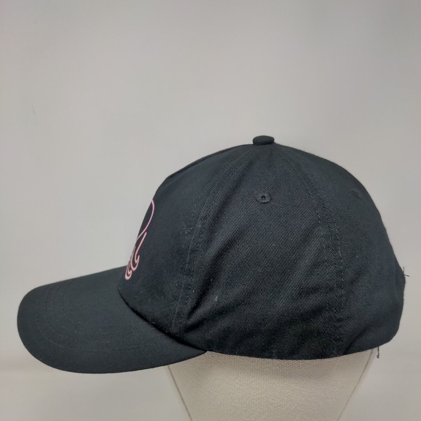 Unicorn Strapback Hat Black One Size Adjustable Solid Vent Holes
