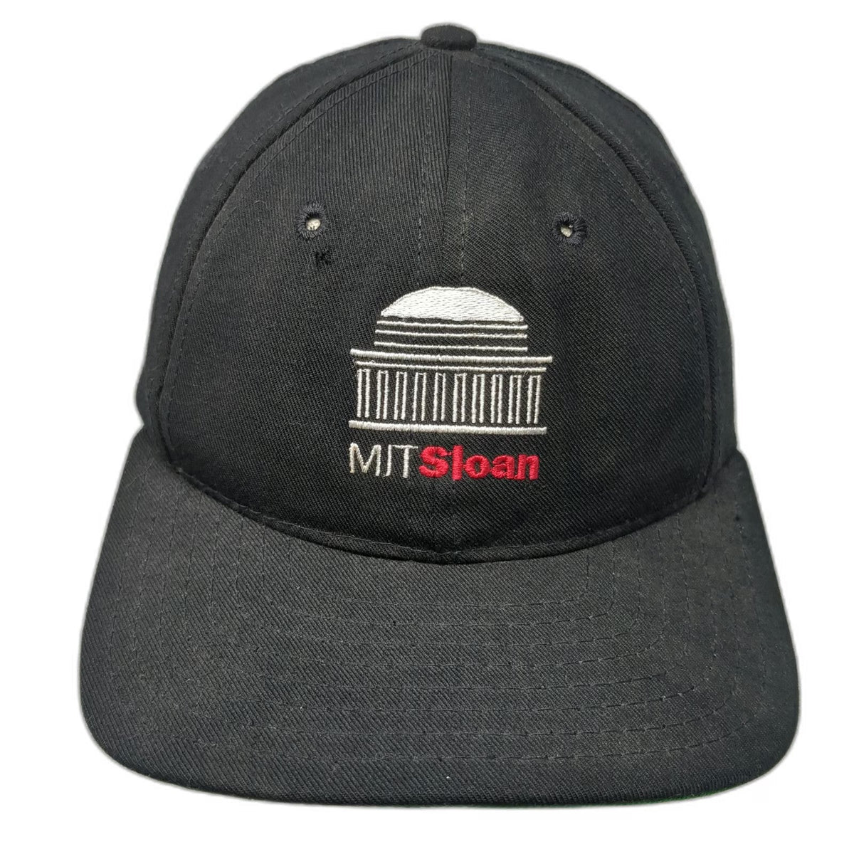Legacy NCAA MIT Sloan Snapback Hat Black One Size Made in USA Green Underbill
