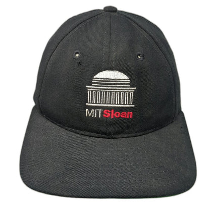 Legacy NCAA MIT Sloan Snapback Hat Black One Size Made in USA Green Underbill