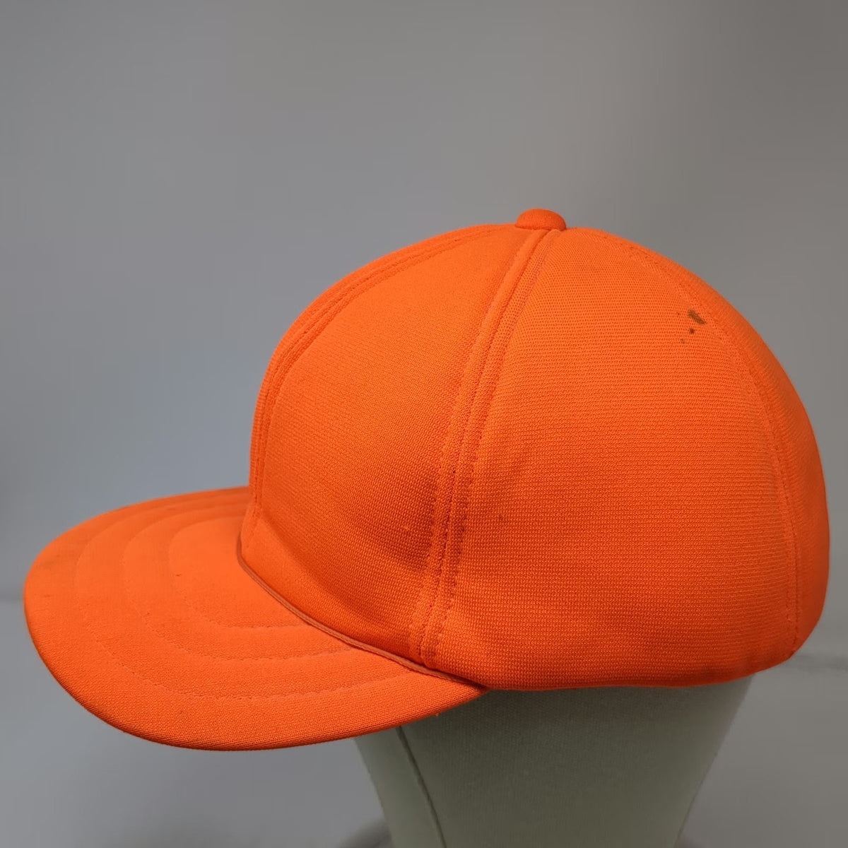 Baseball Cap Orange One Size Green Underbrim Blank Hat Solid Plain Hunting Gear