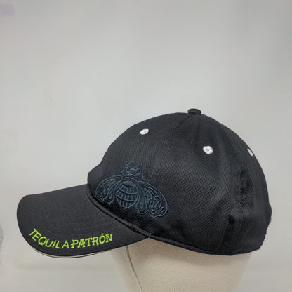 Tequila Patron Simply Perfect Slideback Hat Black OSFM Adjustable Embroidered