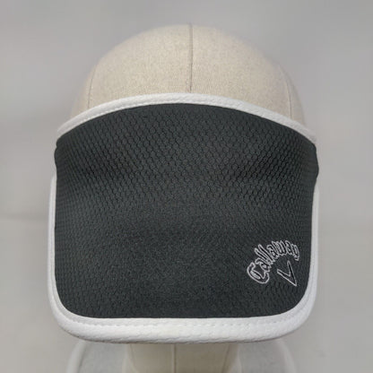 Callaway Strapback Golf Sun Visor Black One Size Adjustable Embroidered