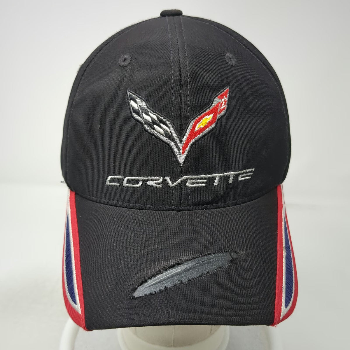 Concept One Corvette Logo Baseball Cap Black One Size Fitted GM Licensed Hat
