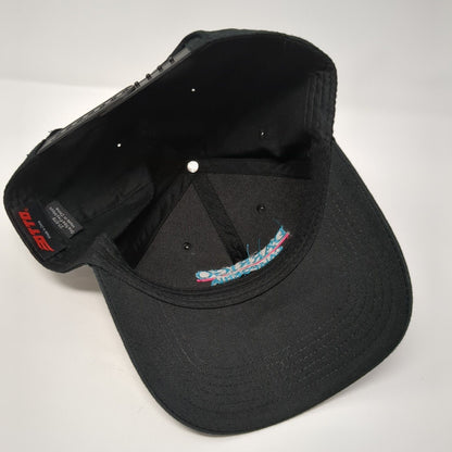 D'Arrigo California Snapback Hat Black One Size Solid Embroidered Otto