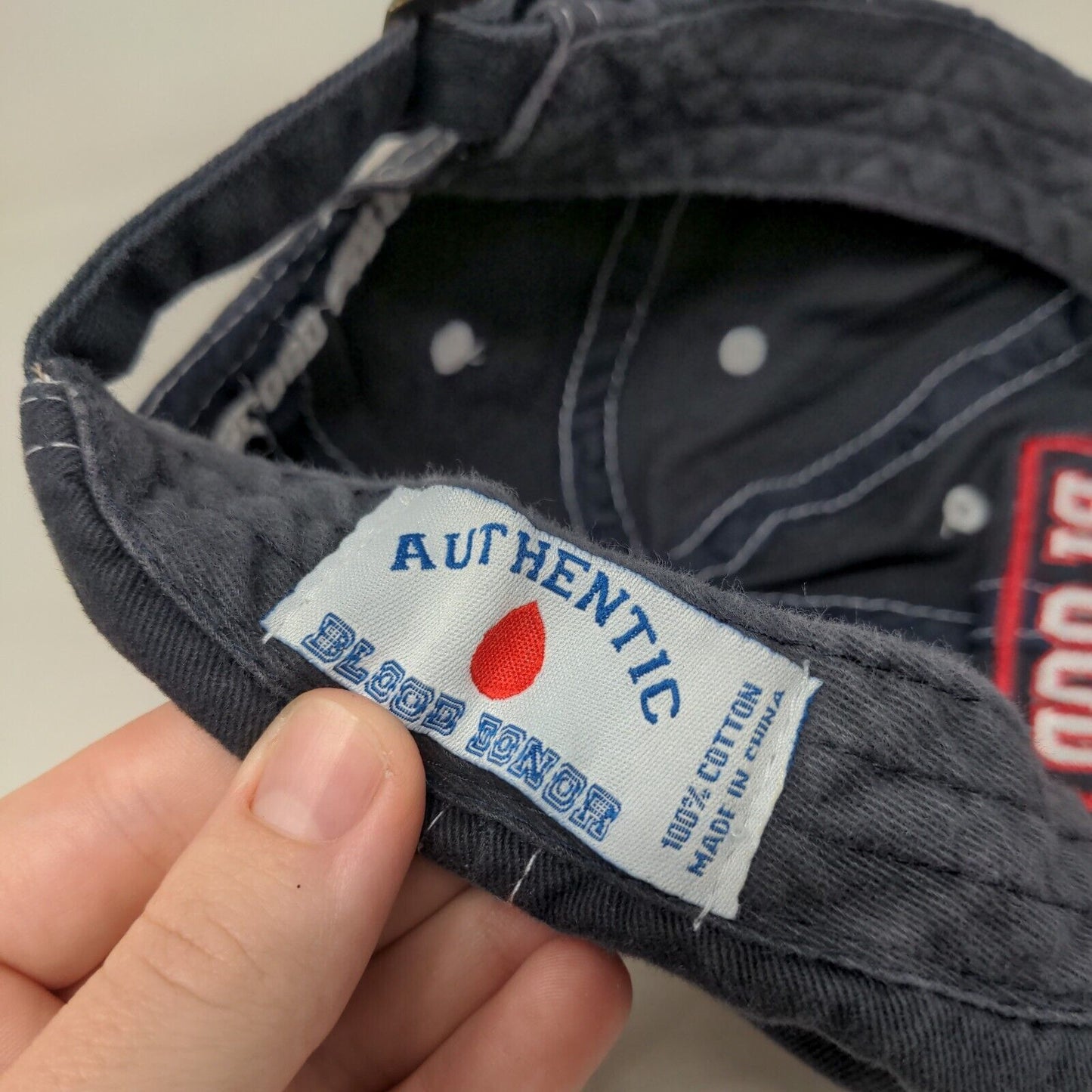 Blood Donor Lifesaver Slideback Hat Blue One Size Florida Blood Services