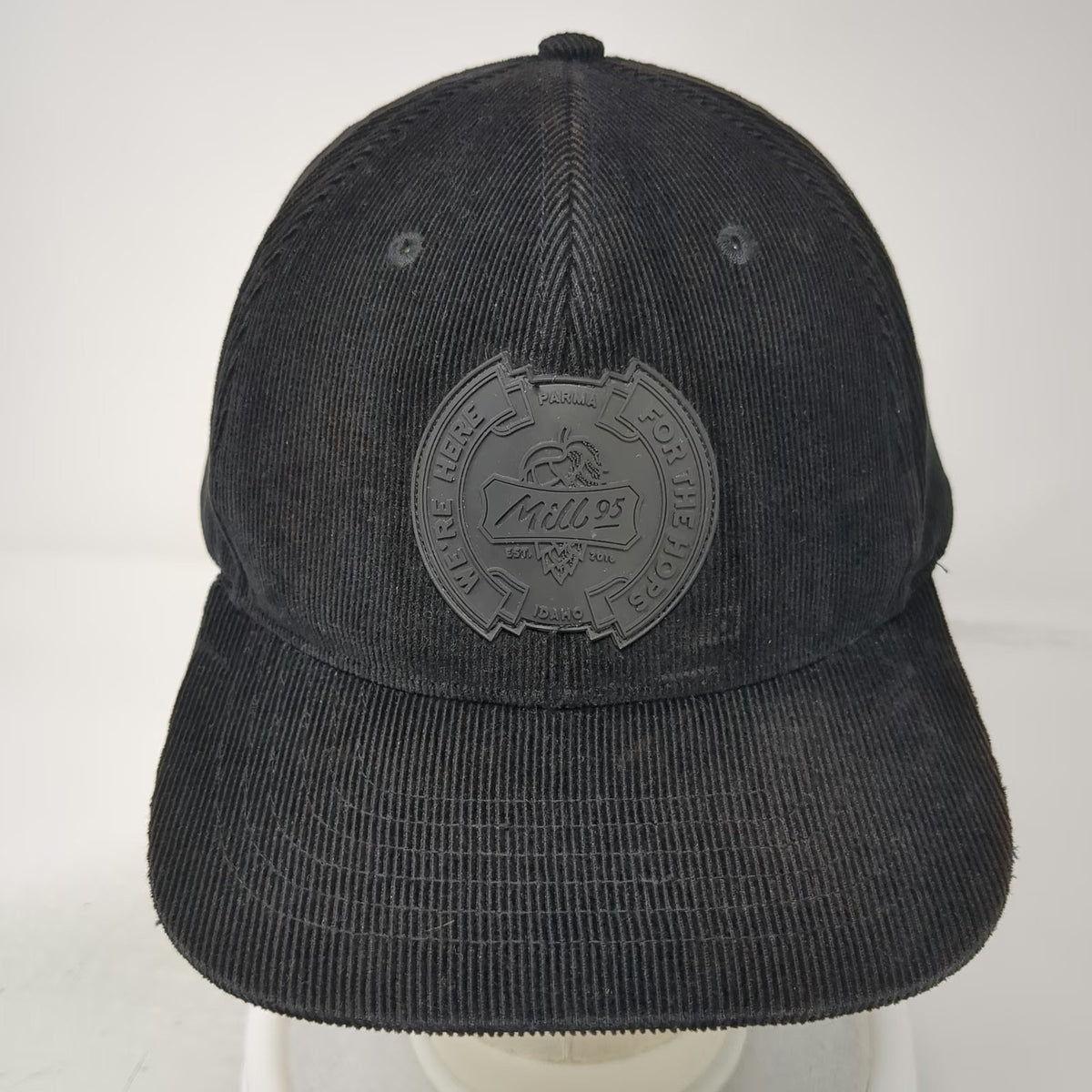Mill 95 Snapback Black One Size Corduroy Hops Parma Idaho Hat Printed Lining