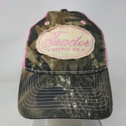 Tractor Supply Co. Strapback Trucker Hat Camouflage OSFM Mesh Back 6 Panel