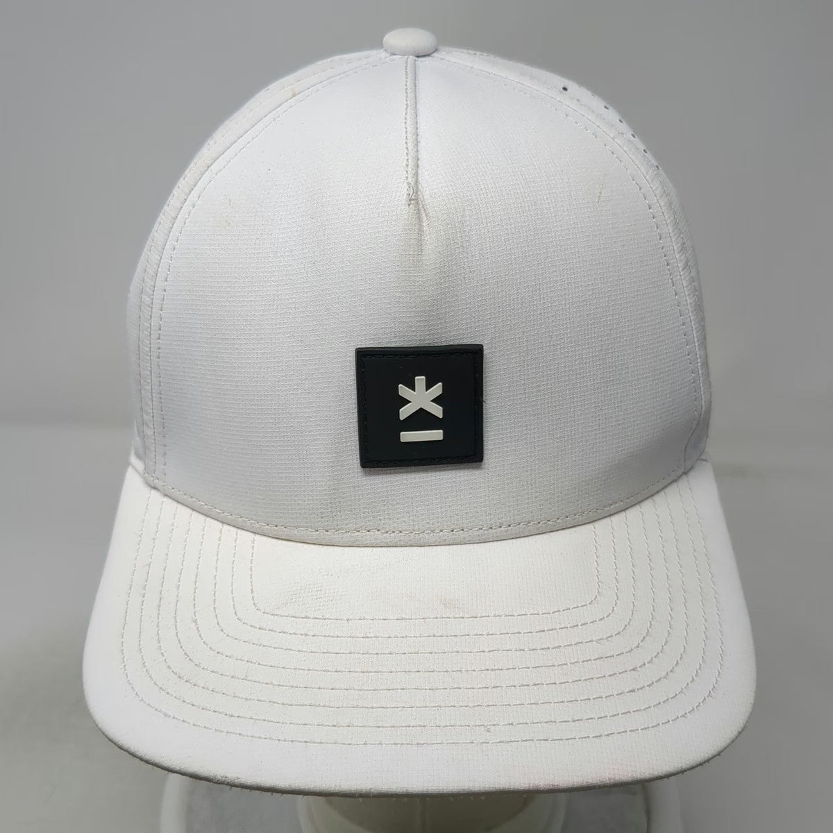 Lumio Trucker Hat White One Size Perforated Snapback Home Experience Elevated