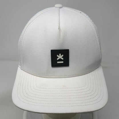 Lumio Trucker Hat White One Size Perforated Snapback Home Experience Elevated