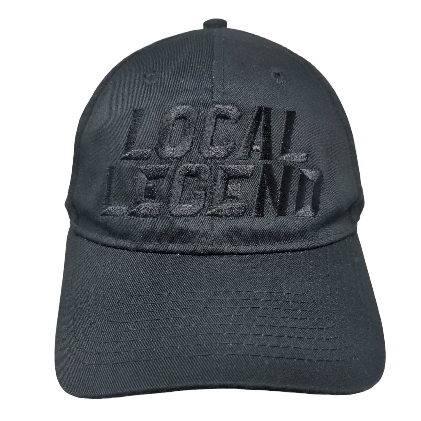 Local Legend Slideback Hat Black One Size Embroidered Port Authority