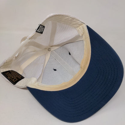 Salty Crew Fish Patch Snapback Mesh Back Trucker Hat Blue One Size Colorblock