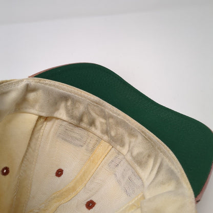 PING Baseball Cap Beige One Size Adjustable Embroidered Vented Holes 6 Panel