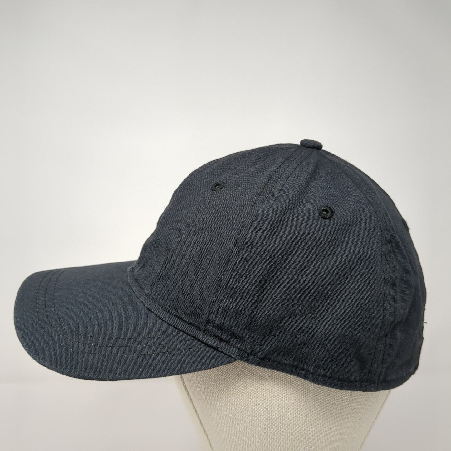 Universal Thread Slideback Hat Black One Size Adjustable Solid 6 Panel