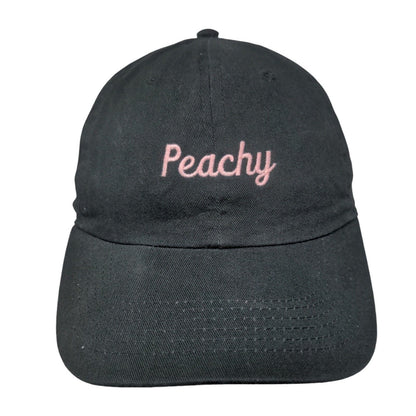 Peachy Slideback Hat Black OSFA Embroidered J. Galt 44 Newhattan
