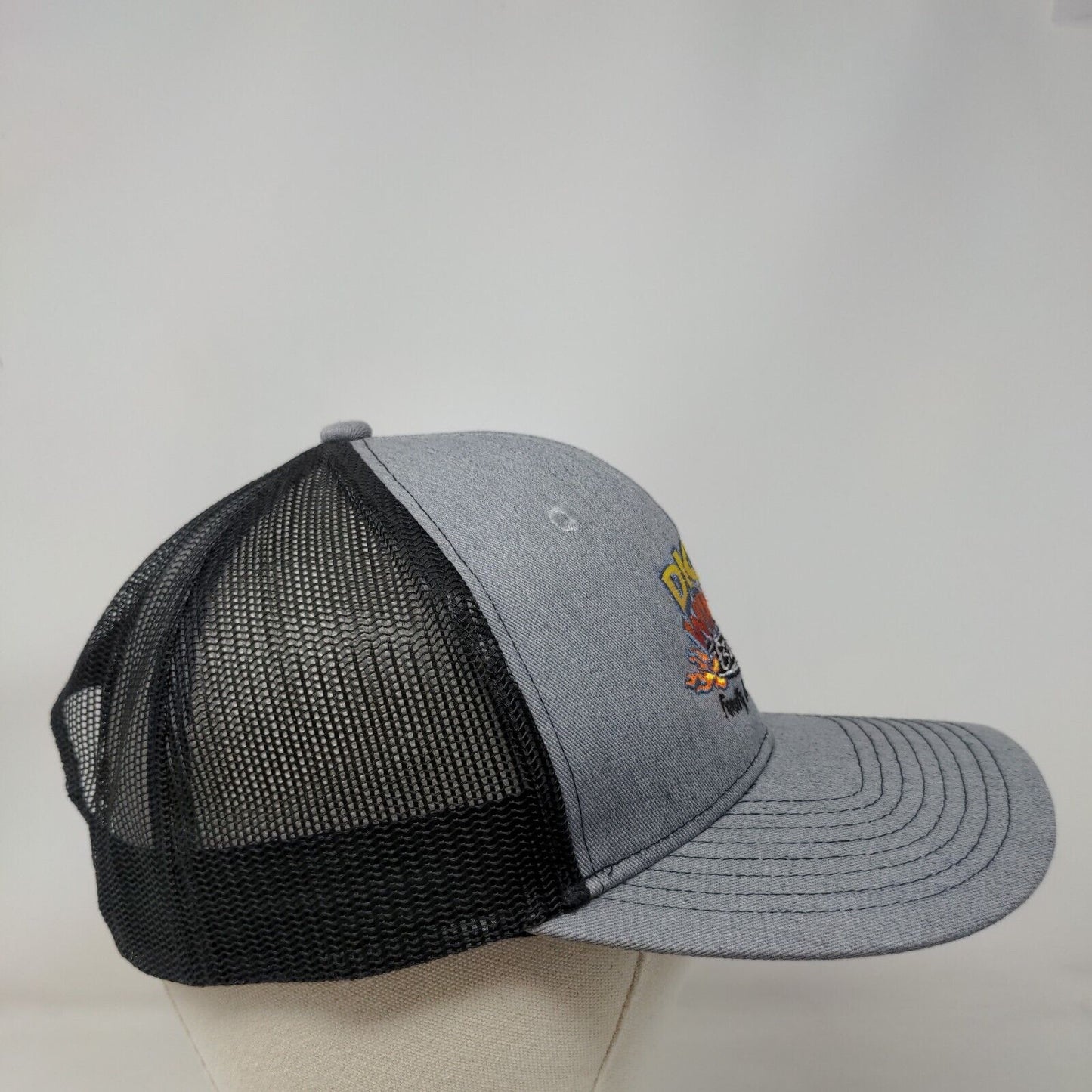 Dicks Wings & Grill Snapback Mesh Back Trucker Hat Gray One Size Colorblock