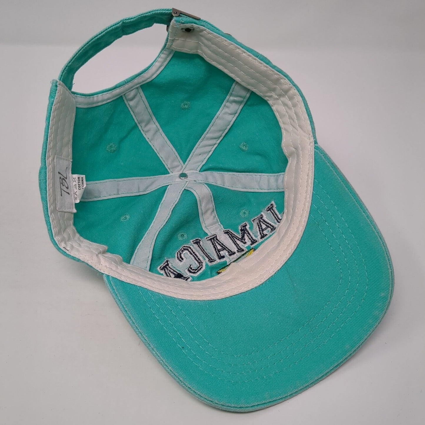 Jamaica Est. 1962 Slideback Baseball Cap Blue OS Adjustable Embroidered TBL