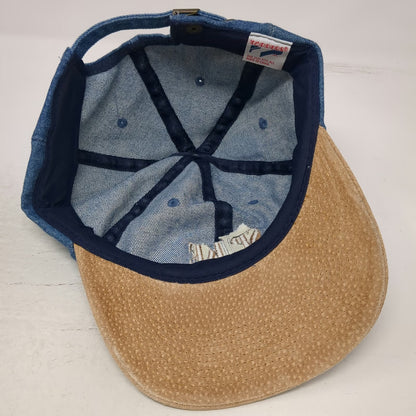 Toppiers Spike Club Baseball Cap Blue One Size Denim Slideback Adjustable Hat