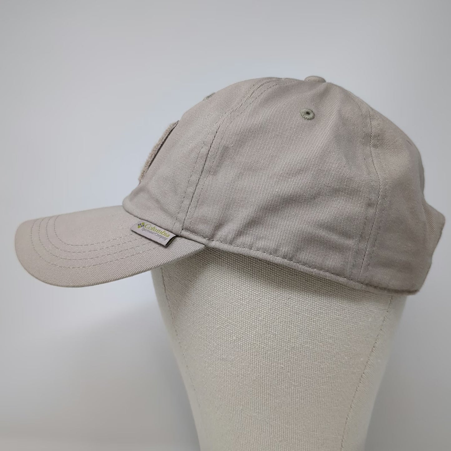 Columbia Baseball Cap Beige One Size Stop & Look Textured Patch Strapback Hat