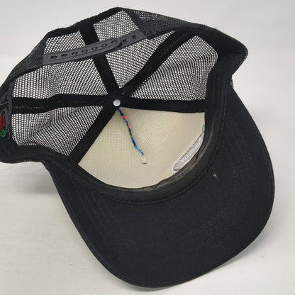 Cactus Ropes Trucker Hat Black Blue Orange One Size Mesh Geometric Pattern