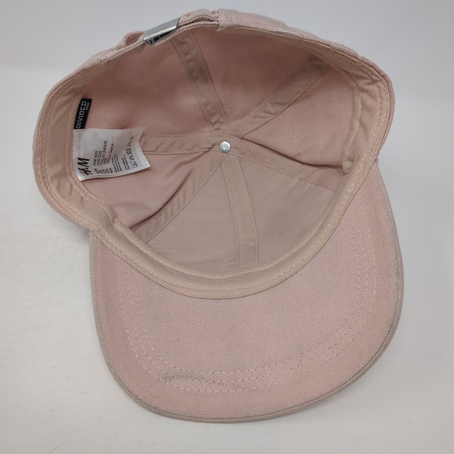 Divided by H&M Slideback Hat Pink One Size Adjustable Solid Blank