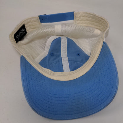 Salt Life Adventure Seas Division Trucker Hat Blue OSFM Embroidered Mesh Back